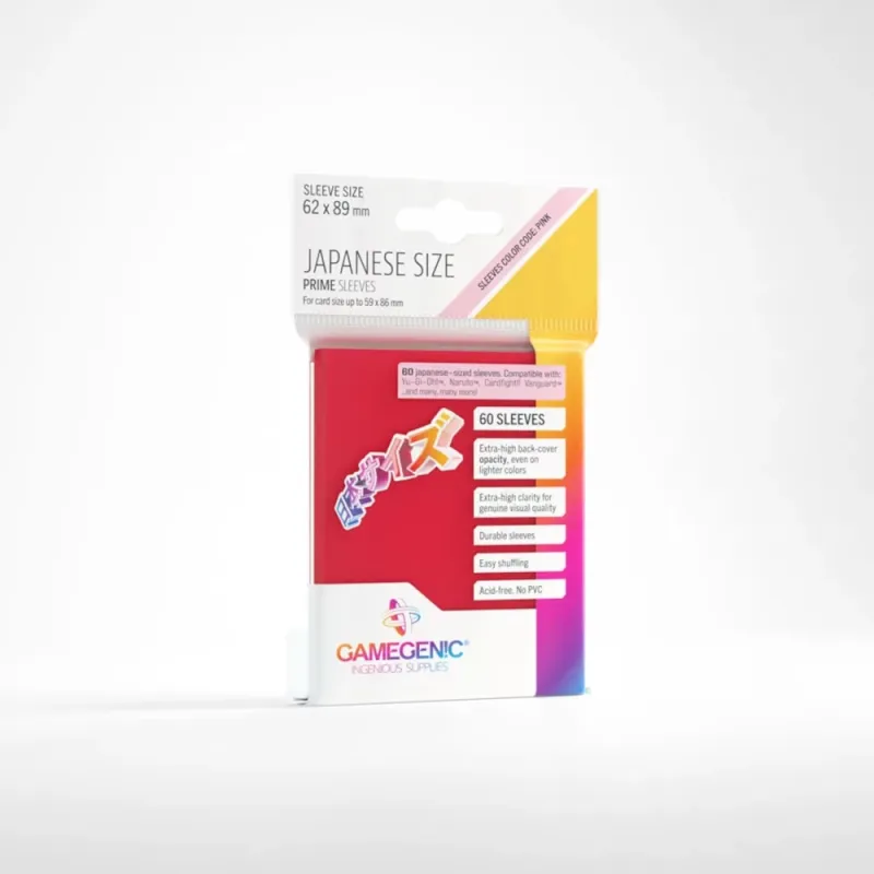 Protetor de Cartas 62mm x 89mm (Small) Matte Vermelho c/ 60 - Gamegenic