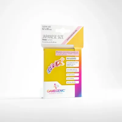 Protetor de Cartas 62mm x 89mm (Small) Matte Amarelo c/ 60 - Gamegenic Protetor de Cartas 62mm x 89mm (Small) Matte Amarelo c/ 60 - Gamegenic