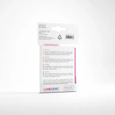 Protetor de Cartas 62mm x 89mm (Small) Matte Rosa c/ 60 - Gamegenic Protetor de Cartas 62mm x 89mm (Small) Matte Rosa c/ 60 - Gamegenic