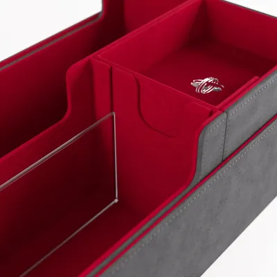Deck Box Cinza/Vermelha p/ 1000 cards - Cards' Lair PRO 1000+ Convertible - Gamegenic Deck Box Cinza/Vermelha p/ 1000 cards - Cards' Lair PRO 1000+ Convertible - Gamegenic