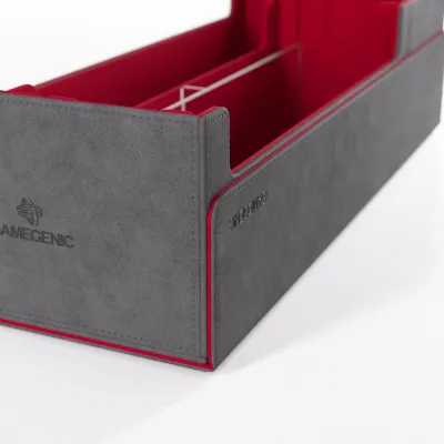 Deck Box Cinza/Vermelha p/ 1000 cards - Cards' Lair PRO 1000+ Convertible - Gamegenic Deck Box Cinza/Vermelha p/ 1000 cards - Cards' Lair PRO 1000+ Convertible - Gamegenic
