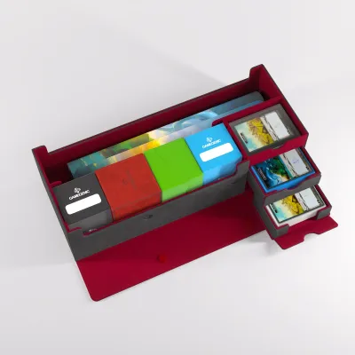 Deck Box Cinza/Vermelha p/ 1000 cards - Cards' Lair PRO 1000+ Convertible - Gamegenic Deck Box Cinza/Vermelha p/ 1000 cards - Cards' Lair PRO 1000+ Convertible - Gamegenic