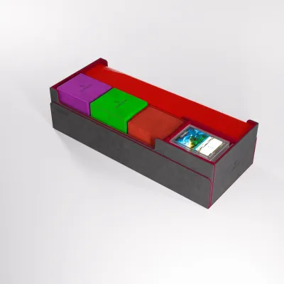 Deck Box Cinza/Vermelha p/ 1000 cards - Cards' Lair PRO 1000+ Convertible - Gamegenic Deck Box Cinza/Vermelha p/ 1000 cards - Cards' Lair PRO 1000+ Convertible - Gamegenic