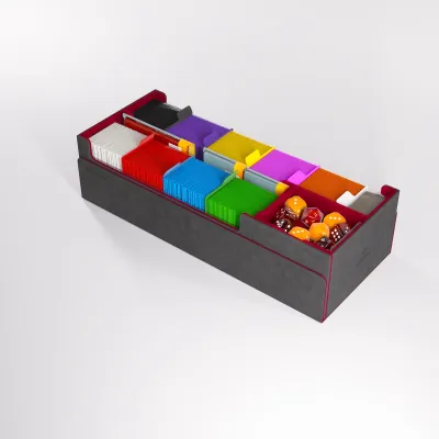 Deck Box Cinza/Vermelha p/ 1000 cards - Cards' Lair PRO 1000+ Convertible - Gamegenic Deck Box Cinza/Vermelha p/ 1000 cards - Cards' Lair PRO 1000+ Convertible - Gamegenic