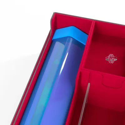 Deck Box Cinza/Vermelha p/ 1000 cards - Cards' Lair PRO 1000+ Convertible - Gamegenic Deck Box Cinza/Vermelha p/ 1000 cards - Cards' Lair PRO 1000+ Convertible - Gamegenic