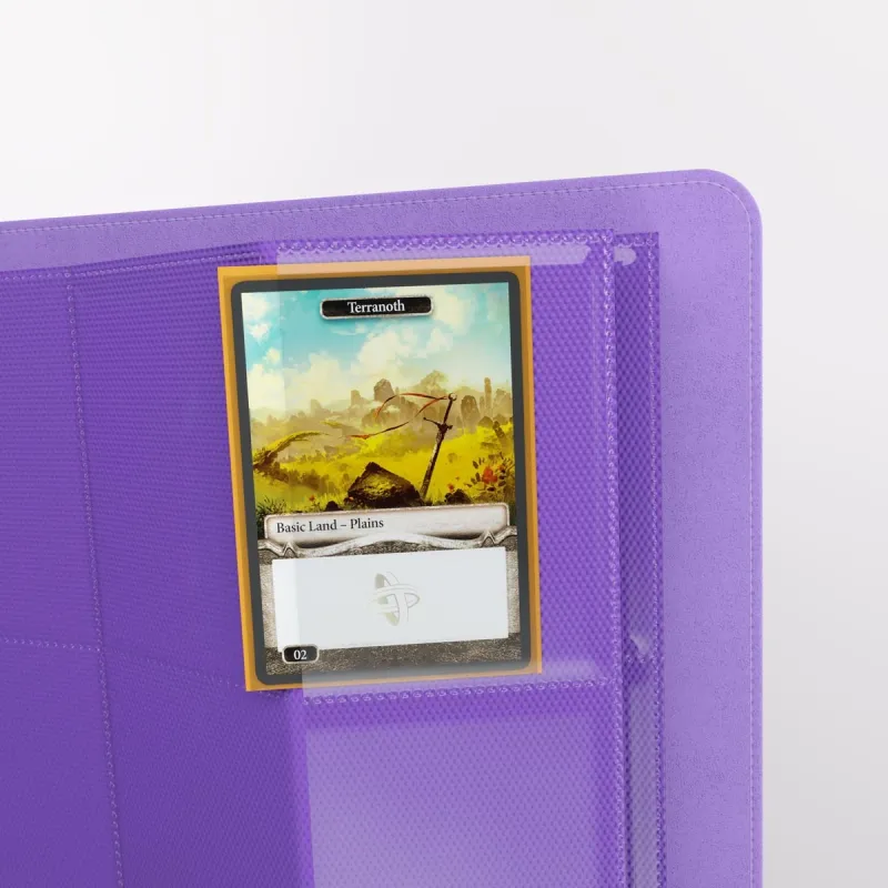 Portfólio 24 bolsos 20 folhas Roxo - Prime Álbum - Gamegenic