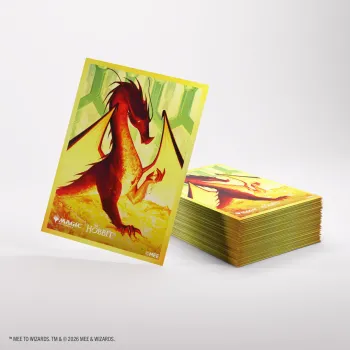 Protetor de Cartas 66mm x 92mm (Padrão) Premium Art Sleeves: Smaug The Golden - Gamegenic