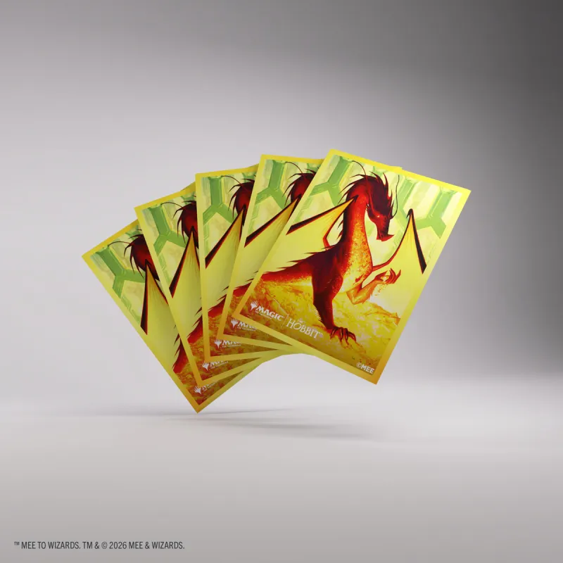 Protetor de Cartas 66mm x 92mm (Padrão) Premium Art Sleeves: Smaug The Golden - Gamegenic