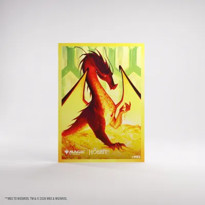 Protetor de Cartas 66mm x 92mm (Padrão) Premium Art Sleeves: Smaug The Golden - Gamegenic