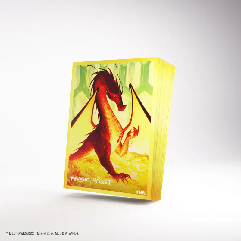 Protetor de Cartas 66mm x 92mm (Padrão) Premium Art Sleeves: Smaug The Golden - Gamegenic