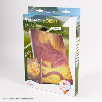 Portfólio 18 bolsos 20 folhas Smaug's Mox Amber - Zip-Up Album - Gamegenic Portfólio 18 bolsos 20 folhas Smaug's Mox Amber - Zip-Up Album - Gamegenic