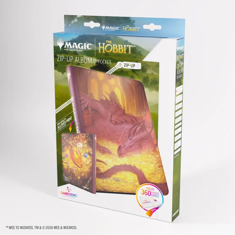 Portfólio 18 bolsos 20 folhas Smaug's Mox Amber - Zip-Up Album - Gamegenic
