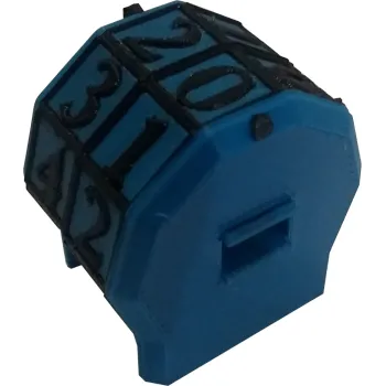 Marcador de Vida rotacionável 2 dígitos - Azul com Números Brancos