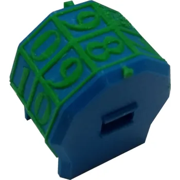 Marcador de Vida rotacionável 2 dígitos - Azul com Números Verdes