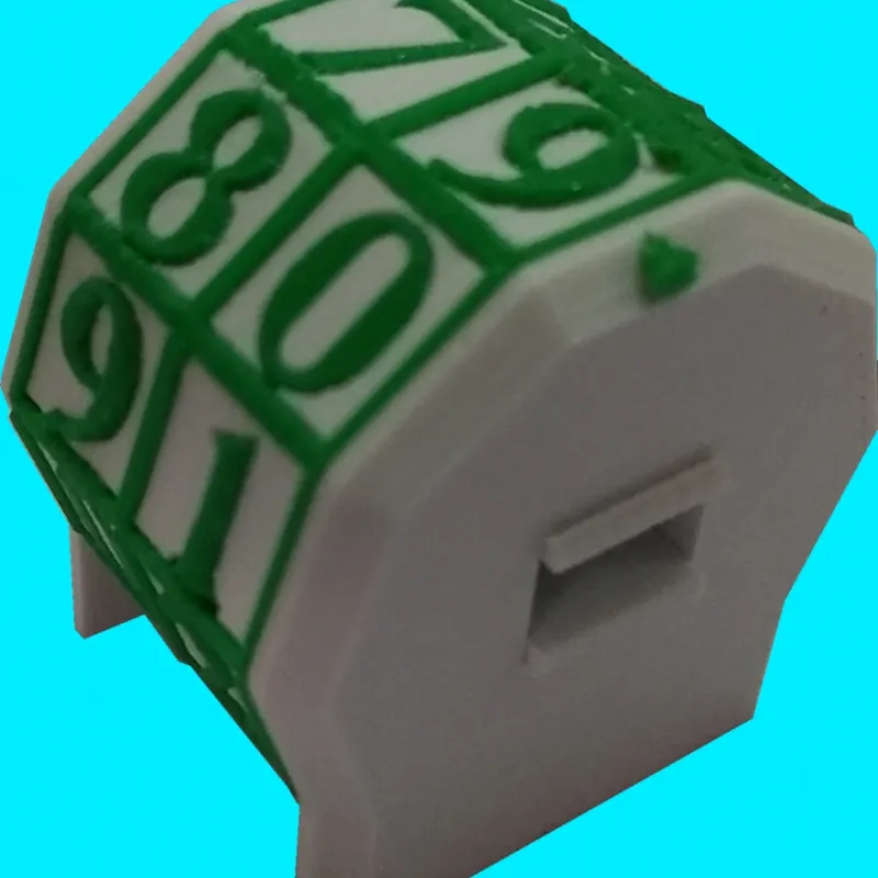 Marcador de Vida rotacionável 2 dígitos - Vermelho com Números Brancos