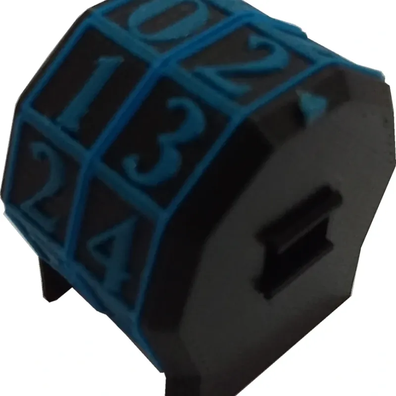 Marcador de Vida rotacionável 2 dígitos - Vermelho com Números Brancos