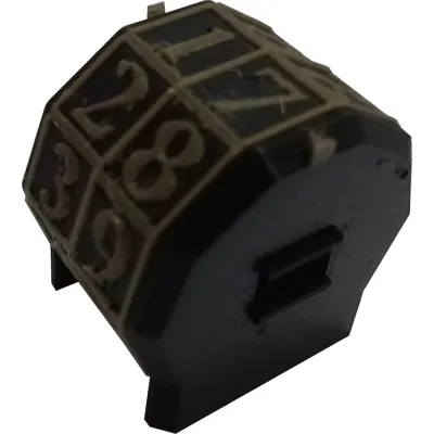 Marcador de Vida rotacionável 2 dígitos - Azul com Números Verdes