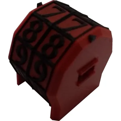 Marcador de Vida rotacionável 2 dígitos - Azul com Números Verdes