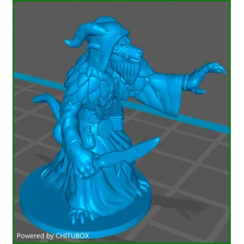 Miniatura para D&D - Kobold - Tocado Mago - por Schlossbauer