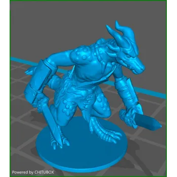 Miniatura para D&D - Kobold - Guerreiro Duas Espadas - por Schlossbauer