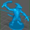 Miniatura para D&D - Kobold - Guerreiro com Funda - por Schlossbauer