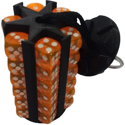 Porta 36 dados 12mm - Preto