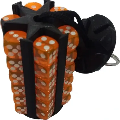 Porta 36 dados 12mm - Preto