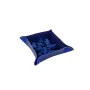 Bandeja de peças em couro ecológico 13 x 13cm - Azul