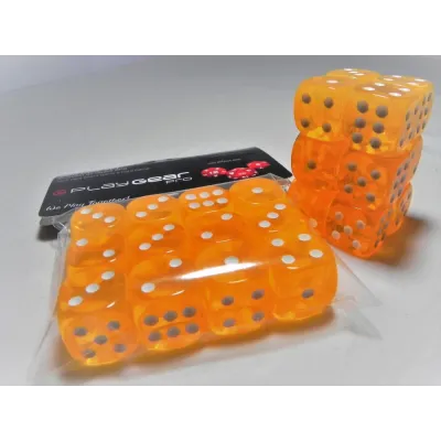 Kit 7 Dados Perolado Marrom c/ Números Brancos