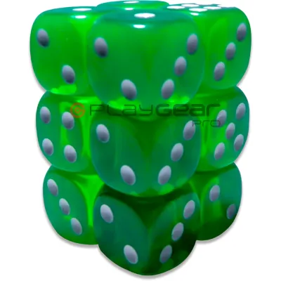 Kit 7 Dados Perolado Marrom c/ Números Brancos