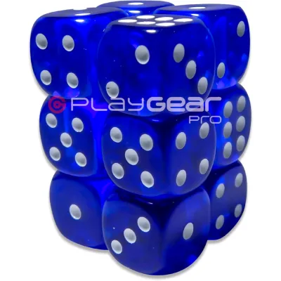 Kit 7 Dados Perolado Marrom c/ Números Brancos