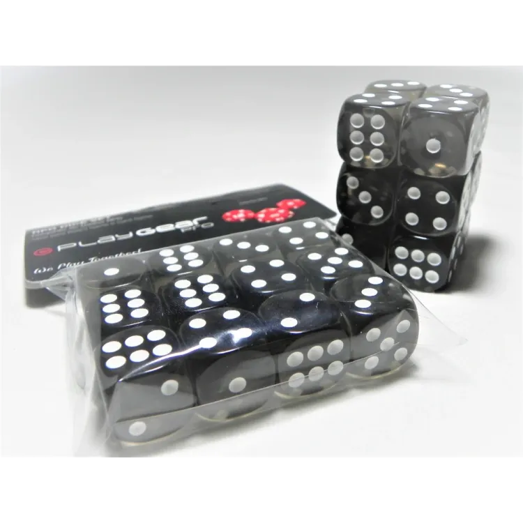 Kit 7 Dados Perolado Marrom c/ Números Brancos