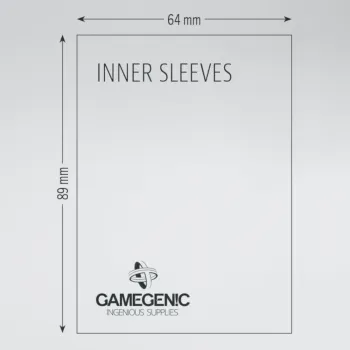 Protetor de Cartas 66mm x 91mm (Padrão) Matte Preto para Double Sleeve c/ 100 - Gamegenic Protetor de Cartas 66mm x 91mm (Padrão) Matte Preto para Double Sleeve c/ 100 - Gamegenic