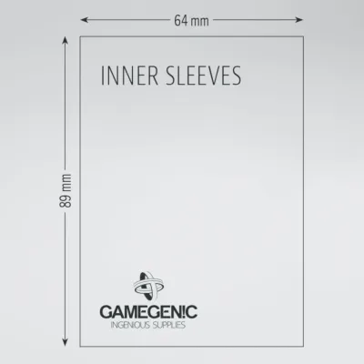 Protetor de Cartas 66mm x 91mm (Padrão) Matte Preto para Double Sleeve c/ 100 - Gamegenic