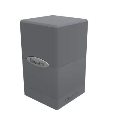 Deck Box Satin Tower Cinza Fumaça - Ultra Pro Deck Box Satin Tower Cinza Fumaça - Ultra Pro
