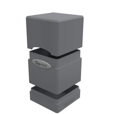 Deck Box Satin Tower Cinza Fumaça - Ultra Pro Deck Box Satin Tower Cinza Fumaça - Ultra Pro