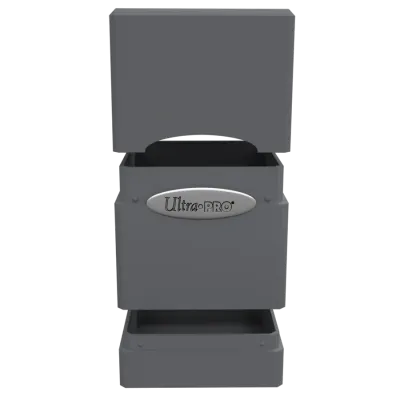 Deck Box Satin Tower Cinza Fumaça - Ultra Pro Deck Box Satin Tower Cinza Fumaça - Ultra Pro