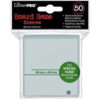 Protetor de Cartas 70mm x 70mm (Quadrado) c/ 50 - Ultra Pró