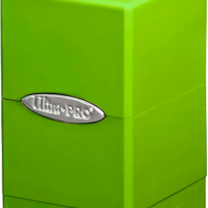 Deck Box Satin Tower Verde Limão - Ultra Pro Deck Box Satin Tower Verde Limão - Ultra Pro