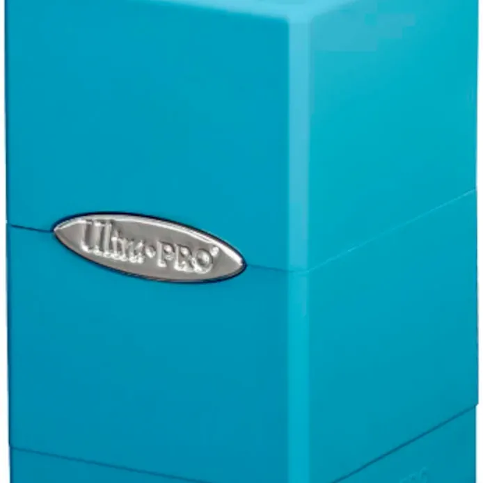 Deck Box Satin Tower Azul Claro - Ultra Pro Deck Box Satin Tower Azul Claro - Ultra Pro