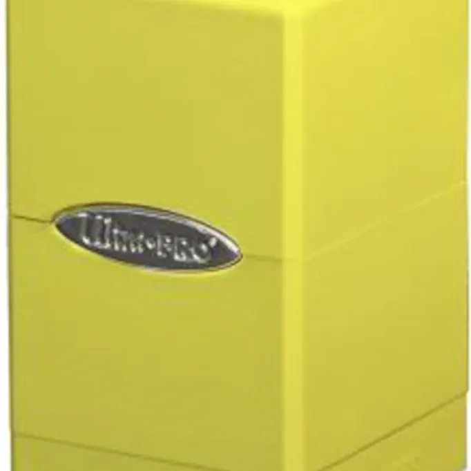 Deck Box Satin Tower Amarelo Claro - Ultra Pro Deck Box Satin Tower Amarelo Claro - Ultra Pro