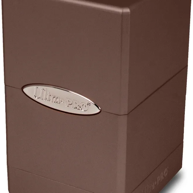 Deck Box Satin Tower Chocolate Escuro - Ultra Pro Deck Box Satin Tower Chocolate Escuro - Ultra Pro
