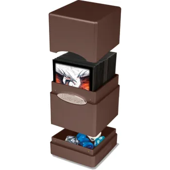 Deck Box Satin Tower Chocolate Escuro - Ultra Pro
