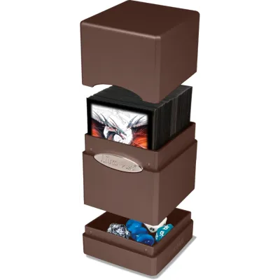 Deck Box Satin Tower Chocolate Escuro - Ultra Pro