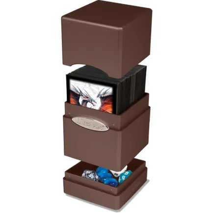 Deck Box Satin Tower Chocolate Escuro - Ultra Pro