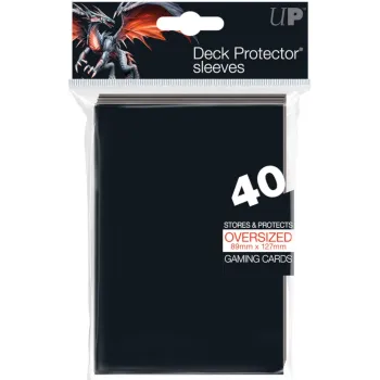 Protetor de Cartas 88mm x 126mm (Oversized) Abertura Superior Preto c/ 40 - Ultra Pró Protetor de Cartas 88mm x 126mm (Oversized) Abertura Superior Preto c/ 40 - Ultra Pró