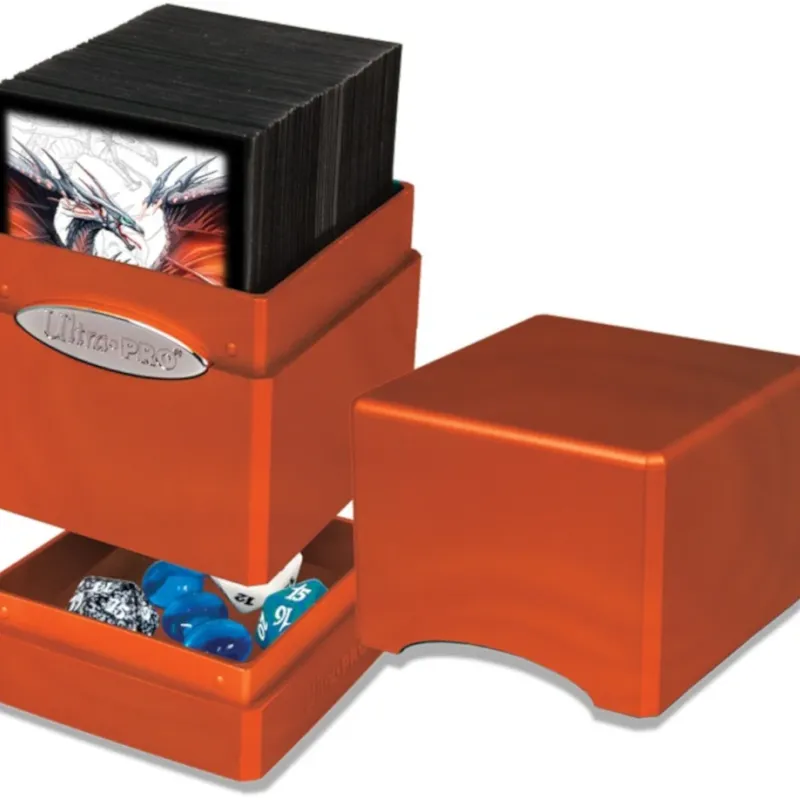 Deck Box Satin Tower Abóbora - Ultra Pro Deck Box Satin Tower Abóbora - Ultra Pro