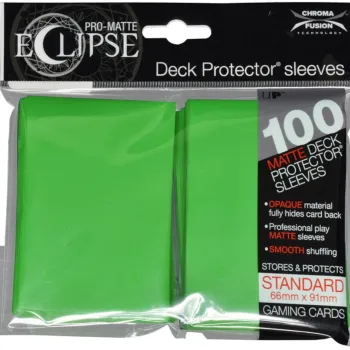 Protetor de Cartas 66mm x 91mm (Padrão) Verde Lima c/ 100 Pro-Matte Eclipse - Ultra Pró