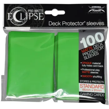 Protetor de Cartas 66mm x 91mm (Padrão) Verde Lima c/ 100 Pro-Matte Eclipse - Ultra Pró