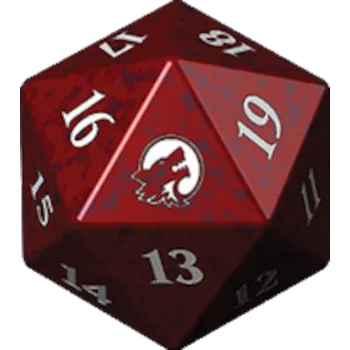 Marcador de Vida Magic Innistrad Caçada a Meia-Noite - Vermelho